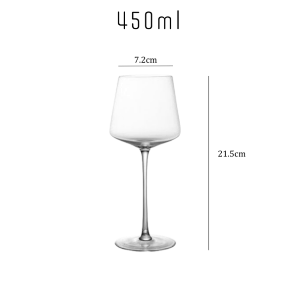 mamure Ultra-Thin Angular Crystal Wine Glasses – Modern Lightweight Stemware Set for Red & White Wine - Image 10