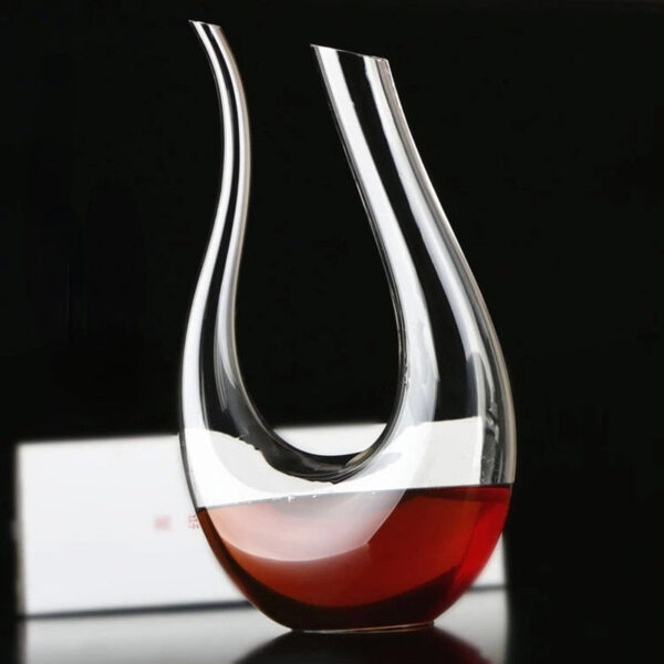 mamure Elegant Wine Decanter – Handcrafted Crystal Carafe for Red & White Wine - Image 5