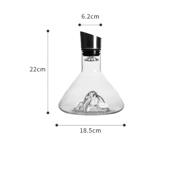 mamure Conical Waterfall Wine Decanter – Scientific Style Glass Carafe for Red & White Wine - Image 10