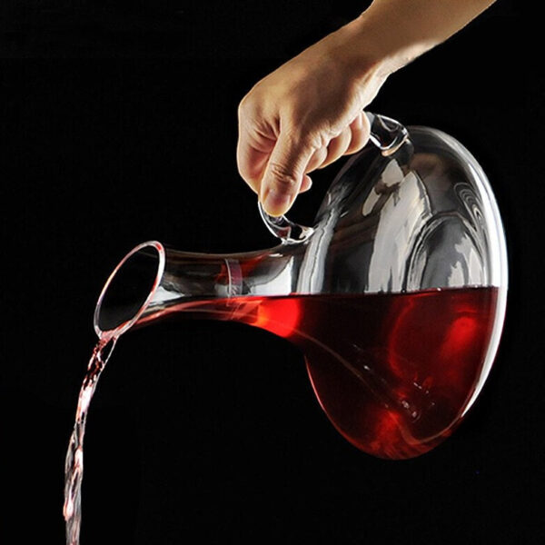 mamure Classic Crystal Wine Decanter – Elegant Glass Carafe for Red & White Wine Serving - Image 6