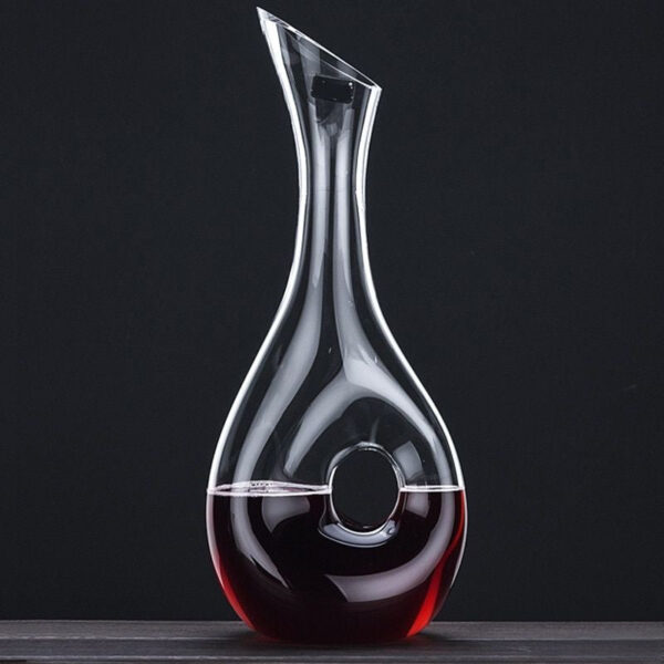 mamure Modern Stylish Wine Decanter – Elegant Crystal Carafe for Red & White Wine Aeration