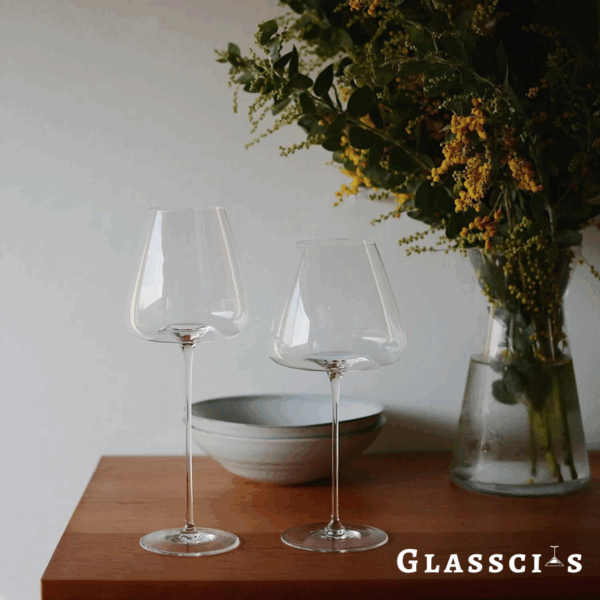 mamure Ultra-Thin Flat Bottom Wine Glasses – Modern Crystal Stemware for Red & White Wine - Image 3
