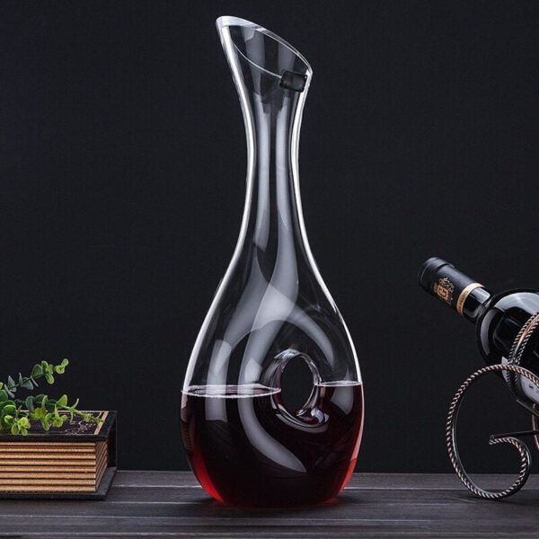 mamure Modern Stylish Wine Decanter – Elegant Crystal Carafe for Red & White Wine Aeration - Image 4