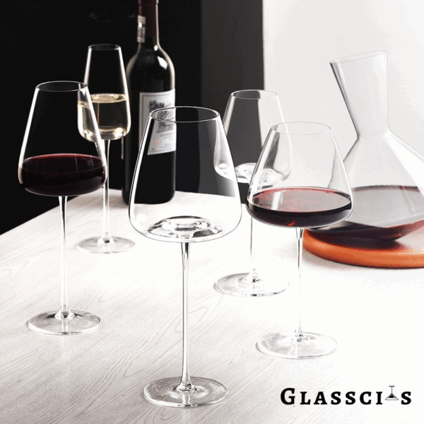 mamure Ultra-Thin Flat Bottom Wine Glasses – Modern Crystal Stemware for Red & White Wine - Image 9