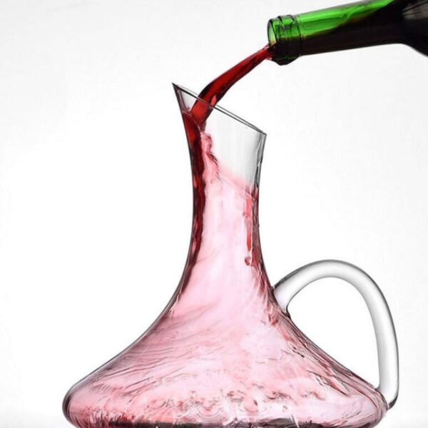 mamure Classic Crystal Wine Decanter – Elegant Glass Carafe for Red & White Wine Serving - Image 9