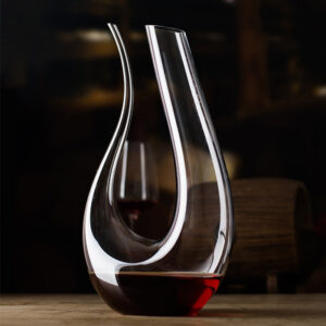 mamure Elegant Wine Decanter – Handcrafted Crystal Carafe for Red & White Wine
