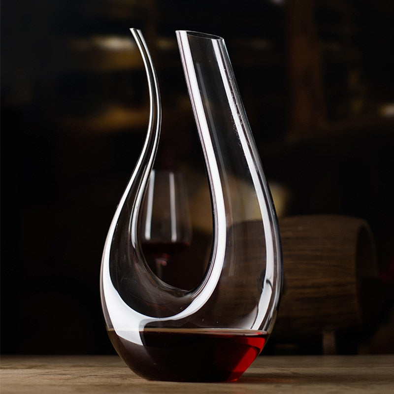 mamure Elegant Wine Decanter – Handcrafted Crystal Carafe for Red & White Wine