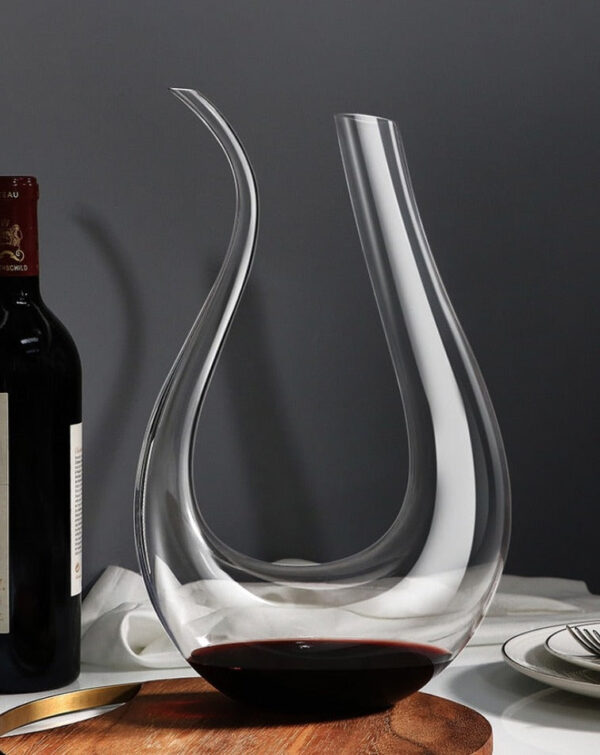 mamure Elegant Wine Decanter – Handcrafted Crystal Carafe for Red & White Wine - Image 8