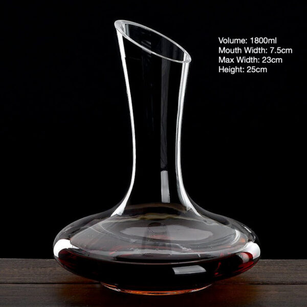 mamure Classic Crystal Wine Decanter – Elegant Glass Carafe for Red & White Wine Serving - Image 12
