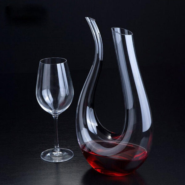 mamure Elegant Wine Decanter – Handcrafted Crystal Carafe for Red & White Wine - Image 6