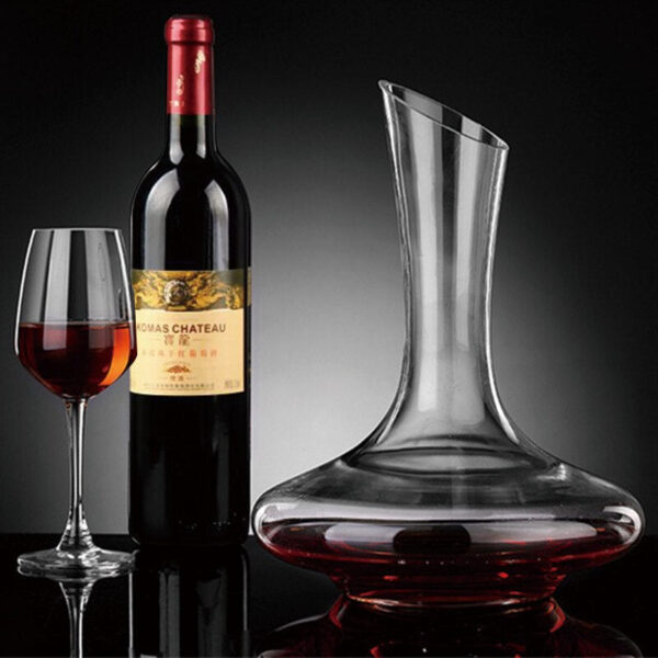 mamure Classic Crystal Wine Decanter – Elegant Glass Carafe for Red & White Wine Serving - Image 3
