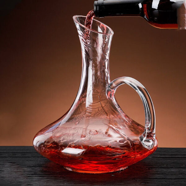 mamure Classic Crystal Wine Decanter – Elegant Glass Carafe for Red & White Wine Serving - Image 8